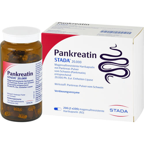 PANKREATIN STADA 20.000 magensaftres.Hartkapseln