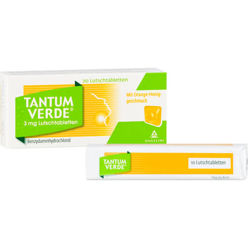 TANTUM VERDE 3 mg Lutschtabl.m.Orange-Honiggeschm.