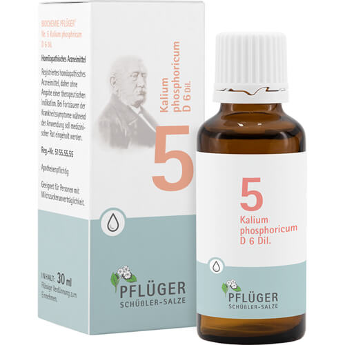 BIOCHEMIE Pflüger 5 Kalium phosphoricum D 6 Tropf.