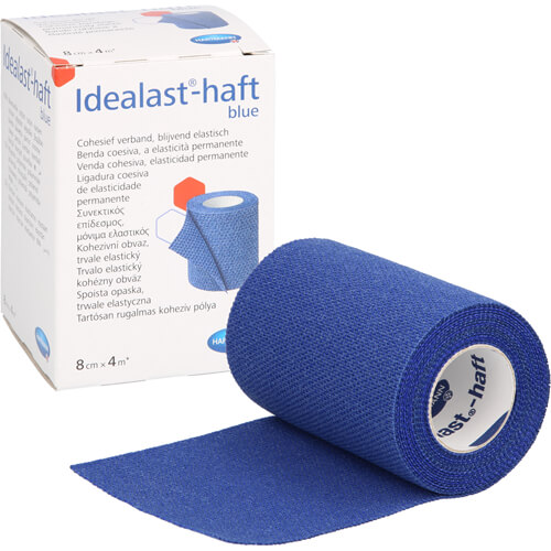 IDEALAST-haft color Binde 8 cmx4 m blau