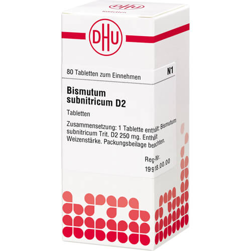 BISMUTUM SUBNITRICUM D 2 Tabletten