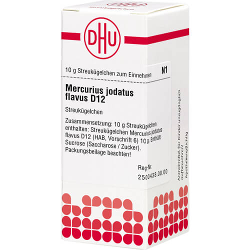 MERCURIUS JODATUS FLAVUS D 12 Globuli