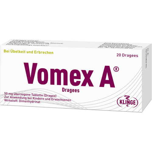 VOMEX A Dragees 50 mg überzogene Tabletten