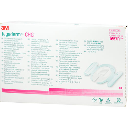 TEGADERM CHG I.V. Fixierverb.8,5x11,5 cm 1657R
