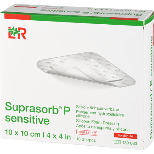 SUPRASORB P sensitive PU-Schaumv.bor.lite 10x10cm