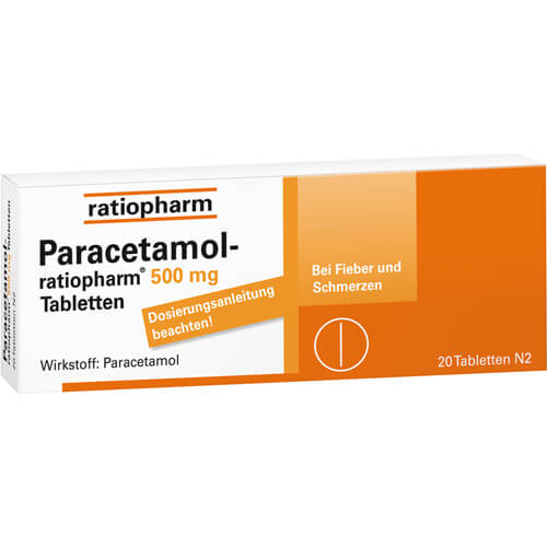 PARACETAMOL-ratiopharm 500 mg Tabletten