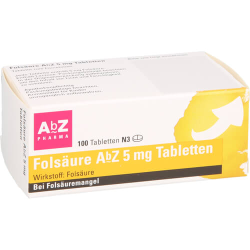 FOLSÄURE AbZ 5 mg Tabletten