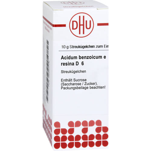ACIDUM BENZOICUM E Resina D 6 Globuli