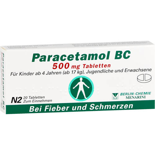 PARACETAMOL BC 500 mg Tabletten