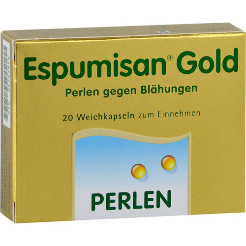 ESPUMISAN Gold Perlen gegen Blähungen
