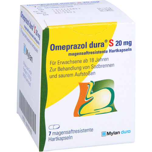 OMEPRAZOL dura S 20 mg magensaftresist.Hartkapseln