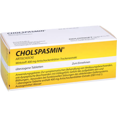 CHOLSPASMIN Artischocke überzogene Tabletten