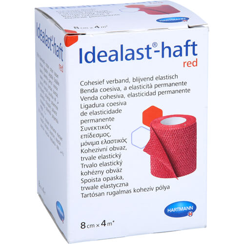 IDEALAST-haft color Binde 8 cmx4 m rot